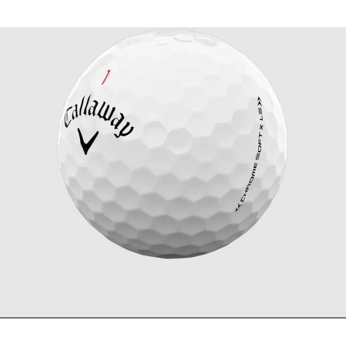 М'ячі для гольфу Callaway Chrome Soft X LS 12 шт, білі