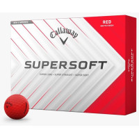 Мячи для гольфа Callaway Supersoft 12 шт, красный
