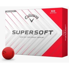 М'ячі для гольфу Callaway Supersoft 12 шт, червоний