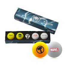 М'ячі для гольфу Volvik Marvel Thor 4 шт, сіро-жовті
