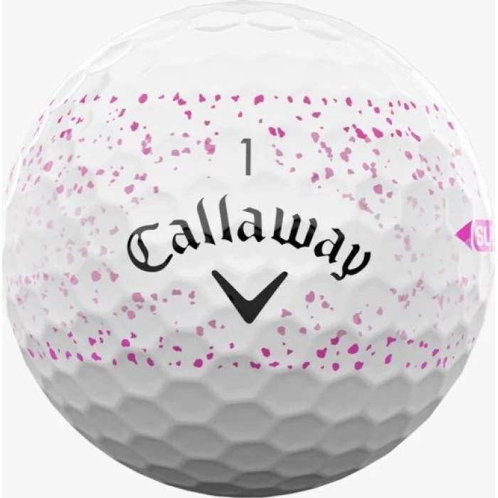 М'ячі для гольфу Callaway Supersoft Splatter 360, 2025 12, біло-рожеві