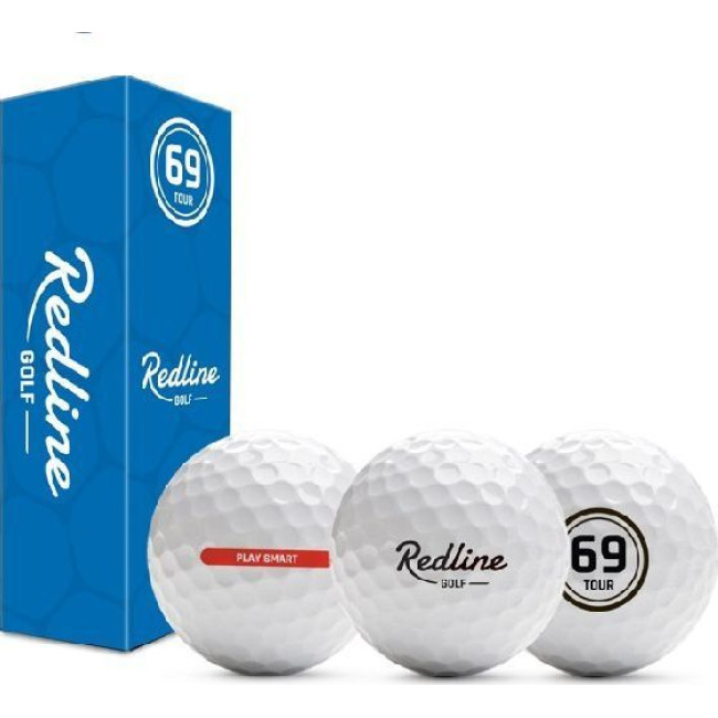 М'ячі для гольфу Redline 69 Tour 12 шт, білі