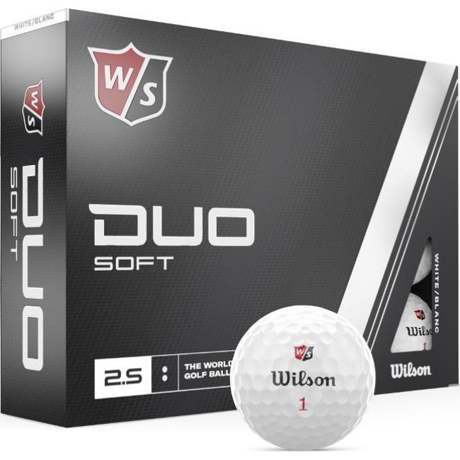Мячи для гольфа Wilson Staff Duo Soft 12 шт, белые