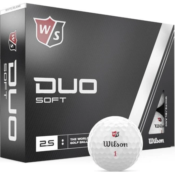 М'ячі для гольфу Wilson Staff Duo Soft 12 шт, білі