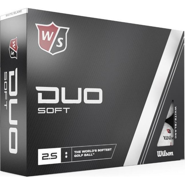 Мячи для гольфа Wilson Staff Duo Soft 12 шт, белые