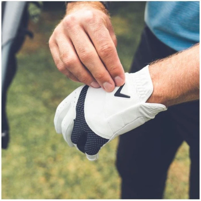 Рукавички для гольфу Callaway Weather Spann MLH р. L 2 шт, біло-чорні