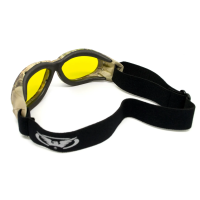 Окуляри захисні з ущільнювачем Global Vision Eliminator Camo Forest, жовті