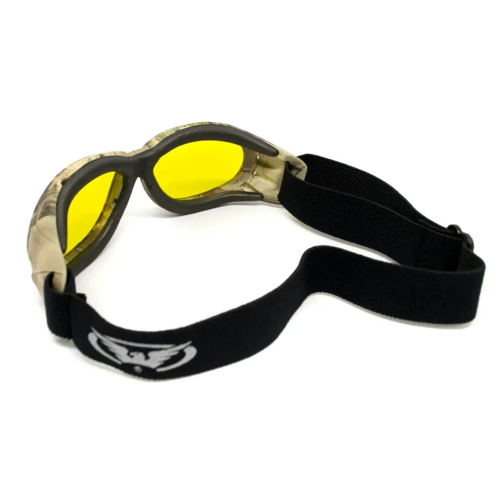 Очки защитные с уплотнителем Global Vision Eliminator Camo Forest, желтые