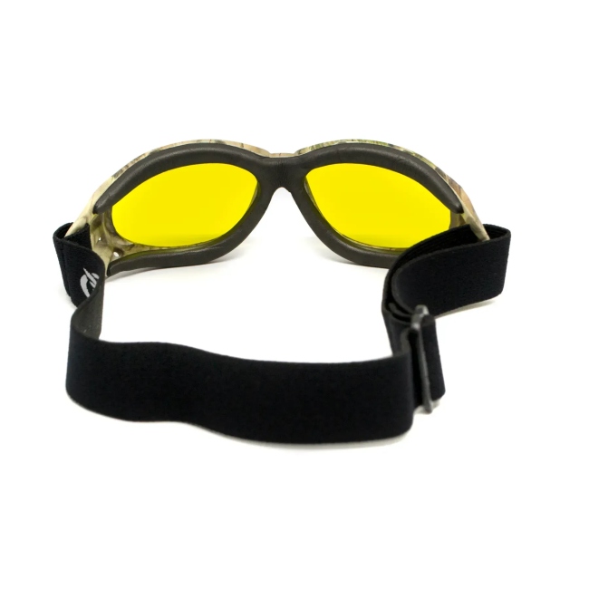 Окуляри захисні з ущільнювачем Global Vision Eliminator Camo Forest, жовті