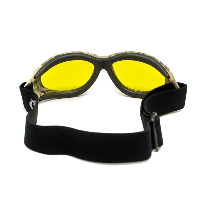 Очки защитные с уплотнителем Global Vision Eliminator Camo Forest, желтые
