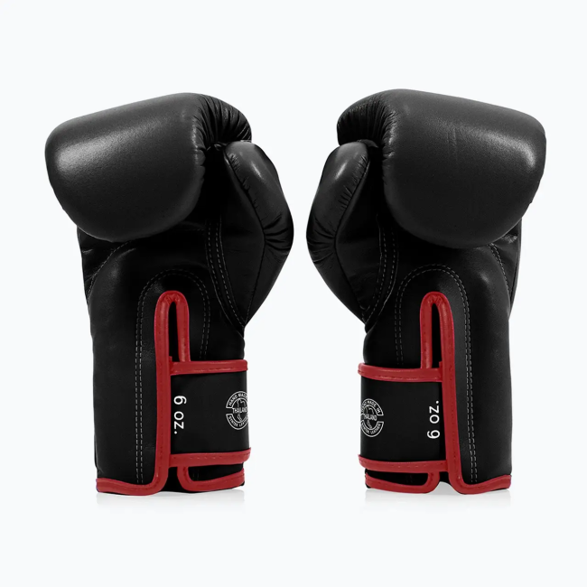 Перчатки боксерские с бинтами Fairtex BGV14 10 унций, черные