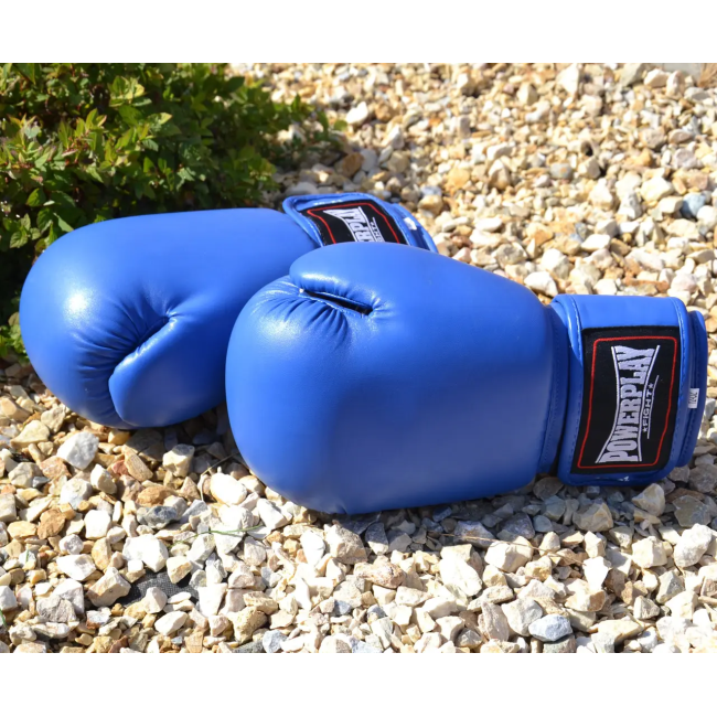 Перчатки боксерские PowerPlay 3004 Classic 18 унций, синие
