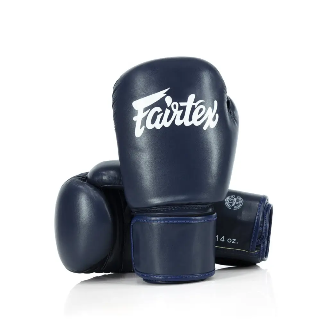 Перчатки боксерские с бинтами Fairtex Amateur BGV27 14 унций, темно-синие