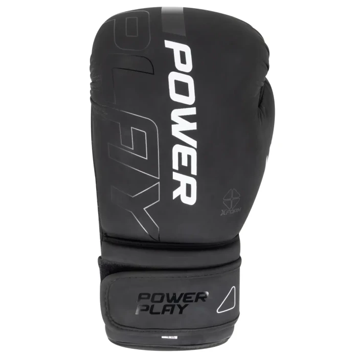 Перчатки боксерские PowerPlay 3024 Ultra Mat размер 16 унций, черно-белые