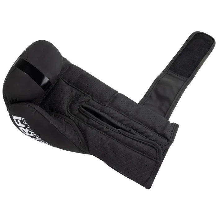 Перчатки боксерские PowerPlay 3024 Ultra Mat размер 16 унций, черно-белые