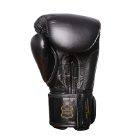 Перчатки боксерские кожаные PowerPlay 3014 Indiana 14 унций, черные