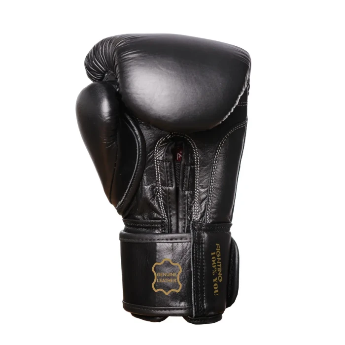 Перчатки боксерские кожаные PowerPlay 3014 Indiana 14 унций, черные