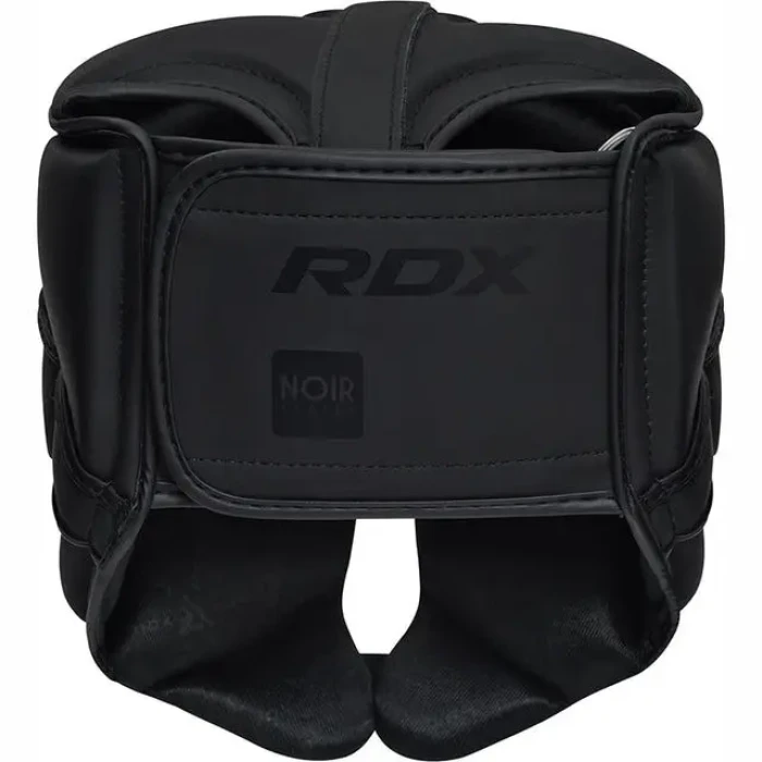 Шлем боксерский с капой RDX T15 Noir Cheek Protector размер L, черный