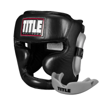 Шлем боксерский с капой TITLE Platinum Premier Full 2.0 размер M, черный