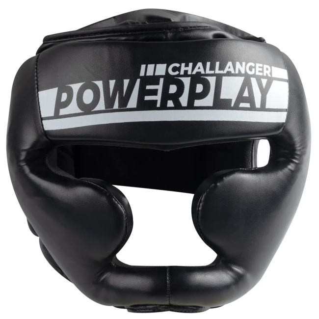 Шлем боксерский закрытый PowerPlay 3048 размер S, черно-белый