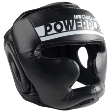 Шолом боксерський закритий PowerPlay 3048 розмір S, чорно-білий