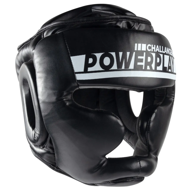 Шлем боксерский закрытый PowerPlay 3048 размер S, черно-белый
