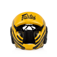 Шлем боксерский закрытый Fairtex HG16 размер L, желтый