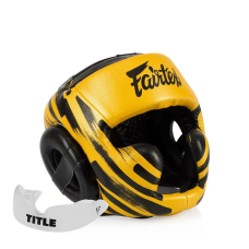 Шолом боксерський закритий Fairtex HG16 розмір L, жовтий