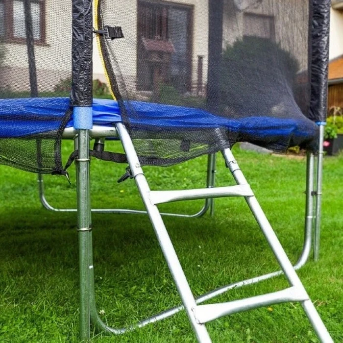 Батут Bituxx M16531 з зовнішньою сіткою 14 футів 430 см чорно-синій