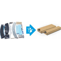 Батут SunActive TR 12FT-2 з внутрішньою сіткою 12 футів 374 см блакитний