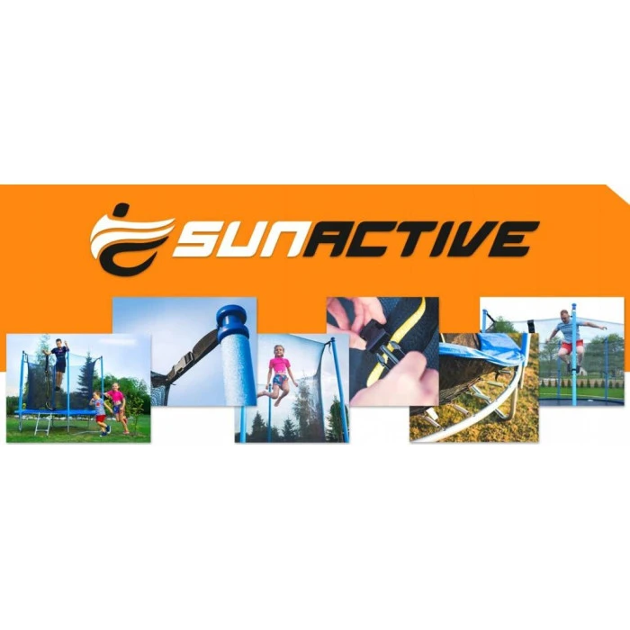Батут SunActive TR 12FT-2 с внутренней сеткой 12 футов 374 см голубой