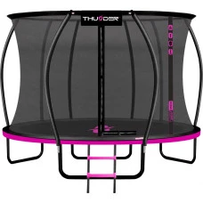 Батут THUNDER INSIDE ULTRA з внутрішньою сіткою 14 футів 427 см чорно-рожевий