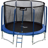 Батут Jumpi Maxy Comfort з внутрішньою сіткою 312 см синій