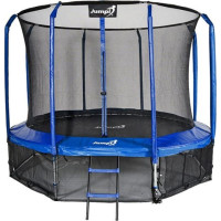 Батут Jumpi Maxy Comfort з внутрішньою сіткою 312 см синій