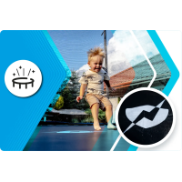 Батут THUNDER INSIDE ELITE с внутренней сеткой 10 футов 305 см черный