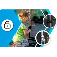 Батут THUNDER INSIDE ELITE с внутренней сеткой 10 футов 305 см черный