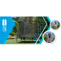 Батут THUNDER INSIDE ELITE с внутренней сеткой 10 футов 305 см черный