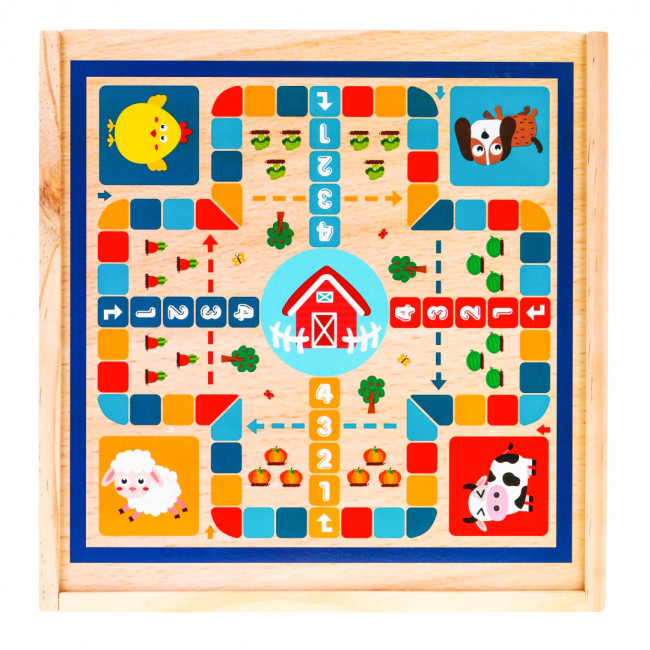 Настольный набор 6в1 Ramiz Trylma Snakes and Ladders Chess Chinese GO