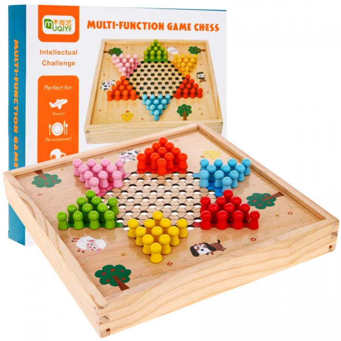 Настільний набір 6в1 Ramiz Trylma Snakes and Ladders Chess Chinese GO