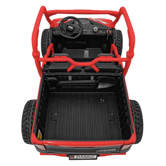 Детская аккумуляторная машинка фермерская UTV Racing Красная