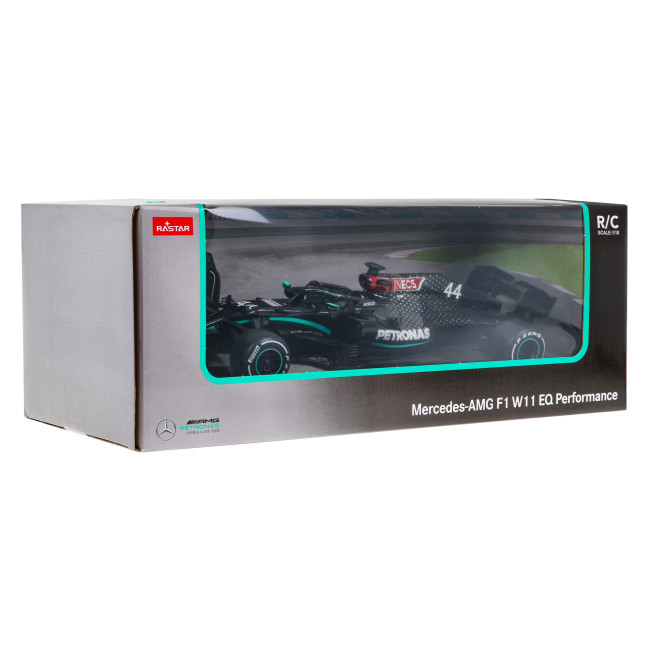 Дистанционно управляемый гоночный автомобиль + пульт Mercedes-AMG F1 W11 EQ Performance RASTAR модель 1:18