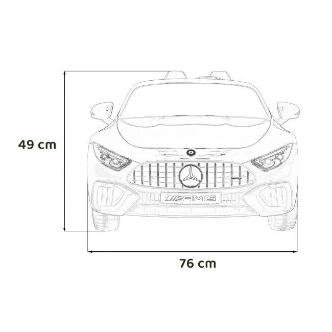 Детская аккумуляторная машинка Mercedes Benz AMG SL63 Красная