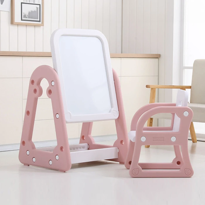 Парта-мольберт з кріслом для дітей inSPORTline Gacino, рожева