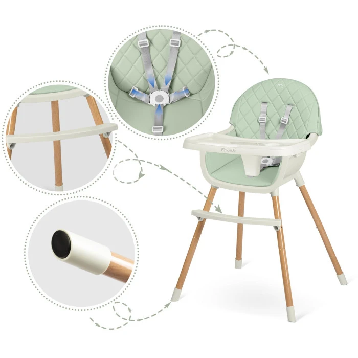 Стільчик для годування Nukido Lilo м'ятний