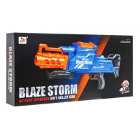 Детское автоматическое ружье 8+ Blaze Storm + 40 длинных пенопластовых шаров