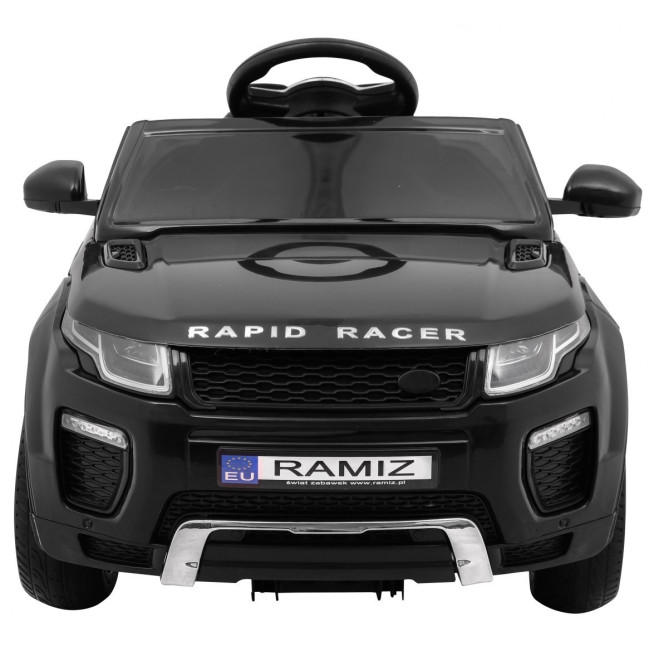 Дитячий електромобіль Rapid Racer Black + Пульт + Вільний старт + EVA + MP3 LED