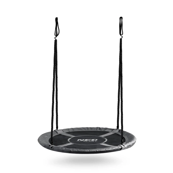 Качели Neo-Sport Swingo Гнездо аиста 120 см, черно-серая