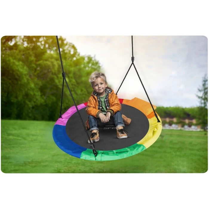 Гойдалка-гніздо Neo-Sport Swingo XXL 120 см, різнокольорова