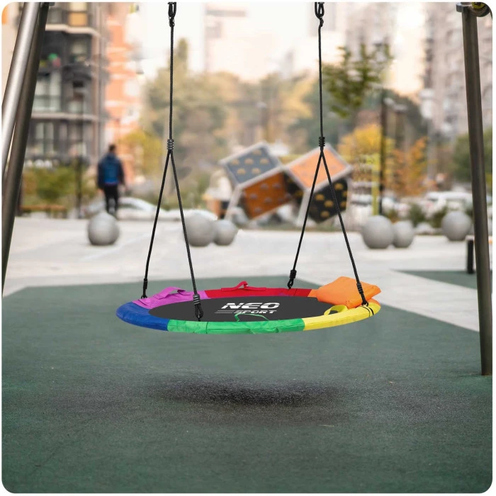 Гойдалка Neo-Sport Лелече гніздо Swingo XXL 110 см - різнокольорова