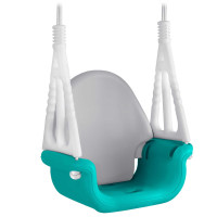 Гойдалка 3-в-1 Слоник Ricokids, 130 х 162 см - бірюзово-біла